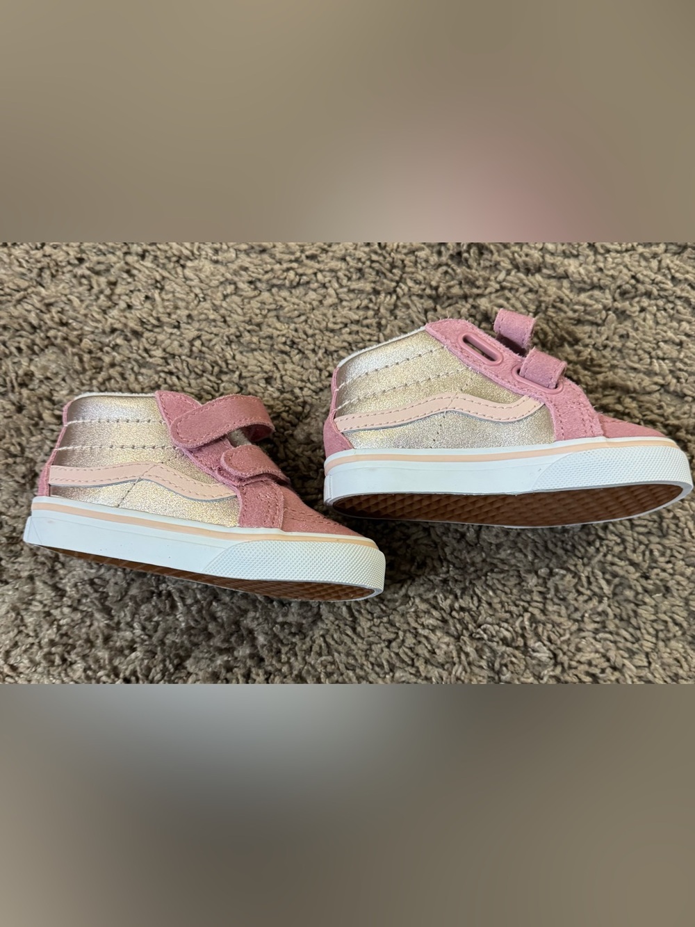 Vans toddler girl 5.5 pink shoes